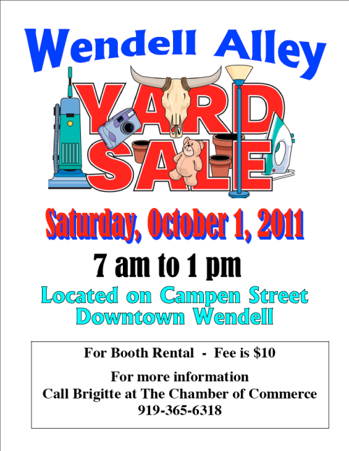 Wendell Alley Yard Sale